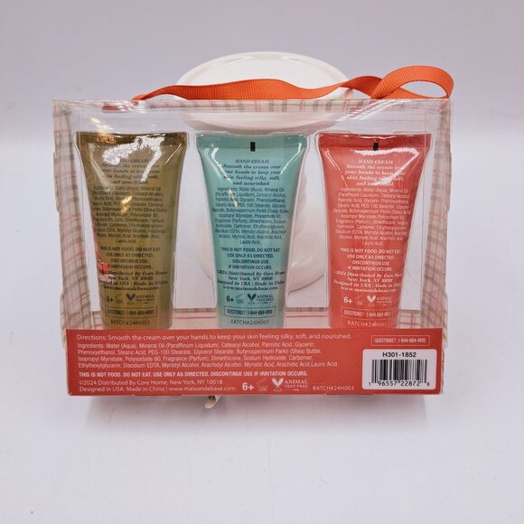 Bath & Body Hand Cream Trio Christmas Candy Cane, Warm Vanilla, Holiday Spruce - Picture 5 of 7